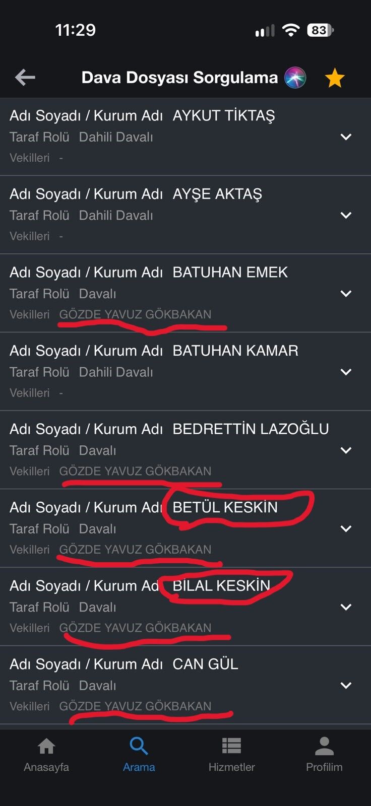 Kent Yapı Sinanpaşa Davacılar 7